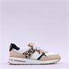 Marco Tozzi Yumina Side-Zip Lace Trainer - Beige Leopard Combi