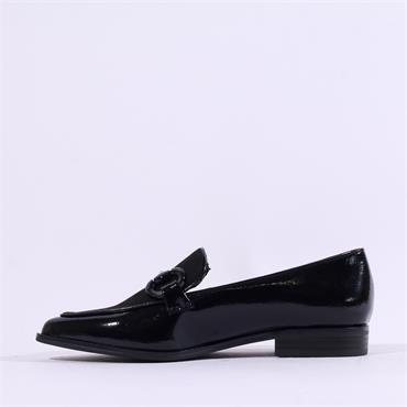 Marco Tozzi Apo Classic Link Loafer - Black Patent Combi