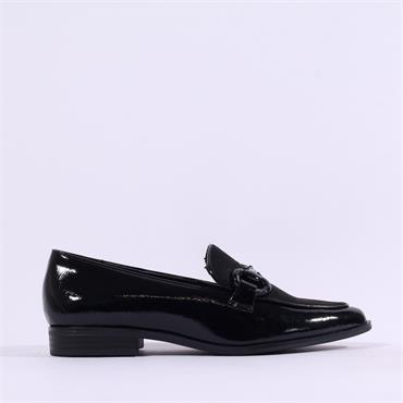 Marco Tozzi Apo Classic Link Loafer - Black Patent Combi