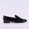 Marco Tozzi Maggio Link Loafer - Black Patent