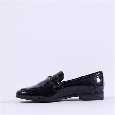 Marco Tozzi Maggio Link Loafer - Dark Navy Patent