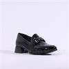 Marco Tozzi Vilotta Buckle Loafer - Black Patent