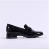 Marco Tozzi Vilotta Buckle Loafer - Black Patent