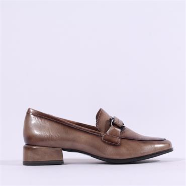 Marco Tozzi Vilotta Buckle Loafer - Taupe