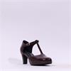 Marco Tozzi Gion T-Bar Closed Toe Heel - Bordeaux Patent