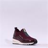 Marco Tozzi Virga Front Zip Trainer - Mulberry Combi