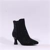 Marco Tozzi Nosca High Heel Ankle Boot - Black Glitter