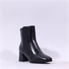 Marco Tozzi Corsta Block Heel Ankle Boot - Black Leather