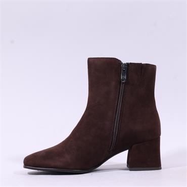 Marco Tozzi Corsta Block Heel Ankle Boot - Mocca