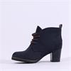 Marco Tozzi Pesa Lace Up Block Heel Boot - Navy Combi