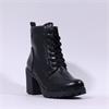 Marco Tozzi Saga Lace Up Block Heel - Black