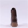 Marco Tozzi Lutter Block Heel Lace Boot - Chestnut