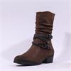 Marco Tozzi Drema Strappy Biker Boot - Cafe