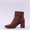 Marco Tozzi Vindoli SideZip Block Heel - Cinnamon