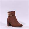 Marco Tozzi Vindoli SideZip Block Heel - Cinnamon