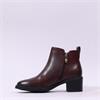 Marco Tozzi Caprioli Twin Zip Ankle Boot - Bordo