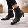 Marco Tozzi Dusino Flare Heel Ankle Boot - Black