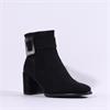 Marco Tozzi Angio Square Buckle Boot - Black Combi