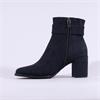 Marco Tozzi Angio Square Buckle Boot - Dark Navy