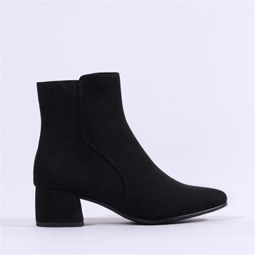 Marco Tozzi Kowa Block Heel Ankle Boot - Black