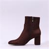 Marco Tozzi Lode Side Zip Ankle Boot - Chocolate