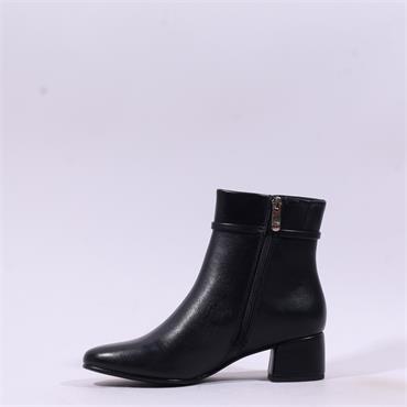 Marco Tozzi Kowa Thin Strap Ankle Boot - Black