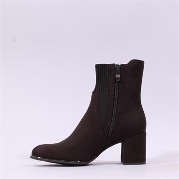 Marco Tozzi Delo Block Heel Sock Boot - Mocca