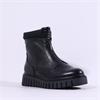Marco Tozzi Porcino Front Zip Platform - Black