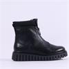 Marco Tozzi Porcino Front Zip Platform - Black
