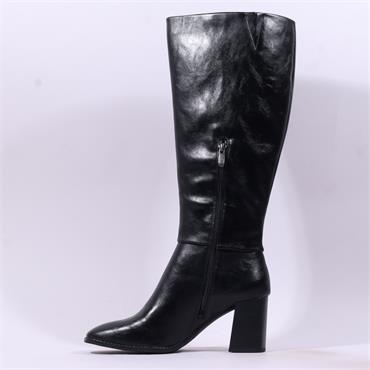 Marco Tozzi Lidor Block Heel Long Boot - Black