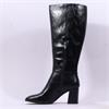 Marco Tozzi Lidor Block Heel Long Boot - Black