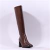 Marco Tozzi Lidor Block Heel Long Boot - Cafe