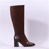 Marco Tozzi Lidor Block Heel Long Boot - Cafe