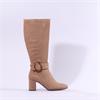 Marco Tozzi Lode Knee High Ring Buckle - Beige