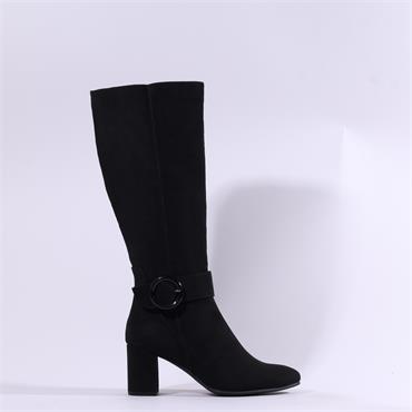 Marco Tozzi Lode Knee High Ring Buckle - Black
