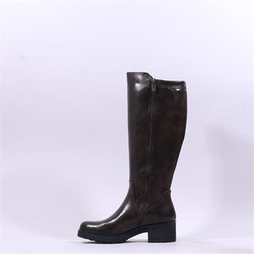 Marco Tozzi Dono Block Heel Long Boot - Mocca