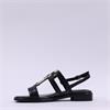 Marco Tozzi Rotty Low Slingback Sandal - Black Leopard