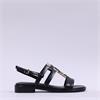 Marco Tozzi Rotty Low Slingback Sandal - Black Leopard