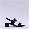 Marco Tozzi Hecho Block Heel Sandal - Black