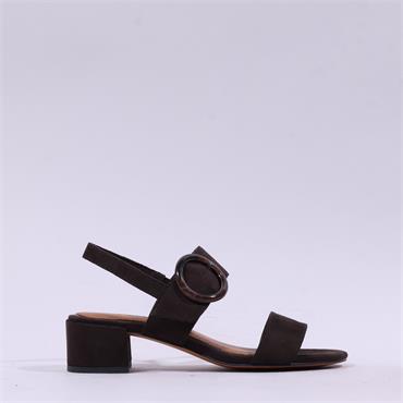 Marco Tozzi Hecho Block Heel Sandal - Mocca