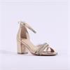 Marco Tozzi Paduli Glitter Strap Heel - Gold