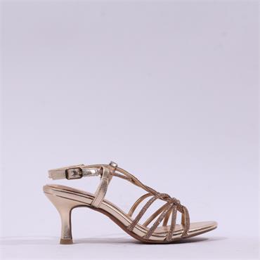 Marco Tozzi Paduli Strappy Heel - Gold