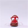 Marco Tozzi Paduli Block Heel Sandal - Red Patent