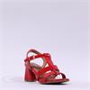 Marco Tozzi Paduli Block Heel Sandal - Red Patent