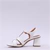 Marco Tozzi Paduli Block Heel Sandal - White Patent