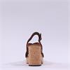 Marco Tozzi Paduli Cross Strap Cork Heel - Mocca