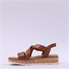 Marco Tozzi Gradi Cork Sole Sandal - Cognac