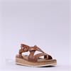 Marco Tozzi Gradi Cork Sole Sandal - Cognac