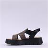 Marco Tozzi Merizzo Woven Strap Sandal - Black Combi