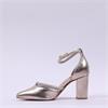 Marco Tozzi Masino Glitter Strap Heel - Platinum